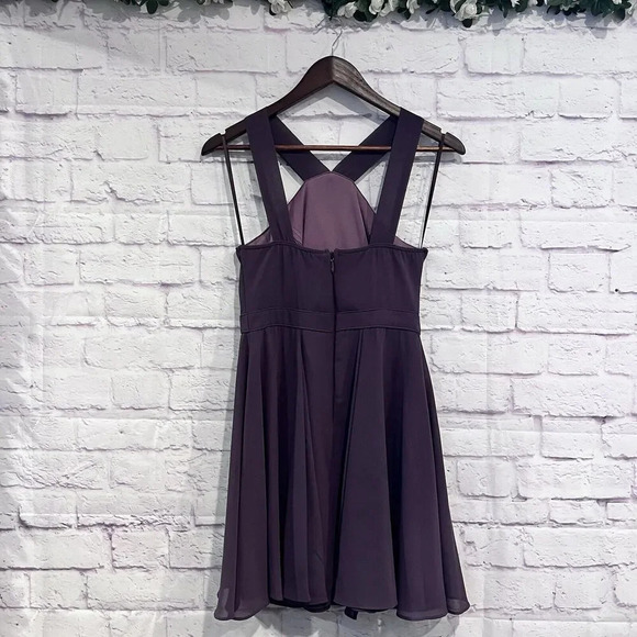 Lulus Dusty Purple‎ Forevermore Skater Dress Lined Size Small Sleeveless Event - Picture 3 of 13